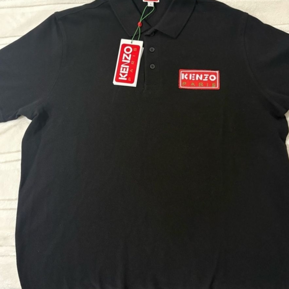 Kenzo Black Polo Shirt for Men